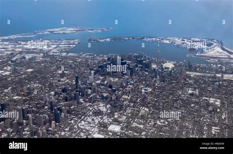 Toronto Skyline with Aerial view Stock Photo - Alamy