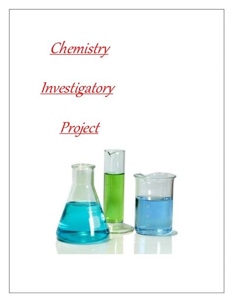 Chemistry investigatory project by pinaki bandyopadhyay