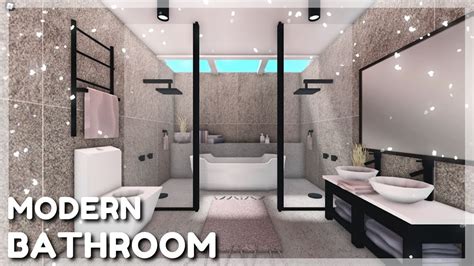 Modern Luxury Bathroom Speed Build || Bloxburg Roblox - YouTube