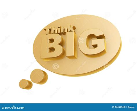 Bubble And Think Big Symbol Royalty Free Stock Photos - Image: 24454348