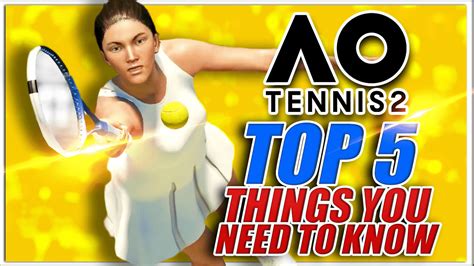 AO Tennis 2: Five Things To Know | Sports Gamers Online