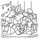 Premium Vector  Christmas Gifts Coloring Page For Kids sketch template