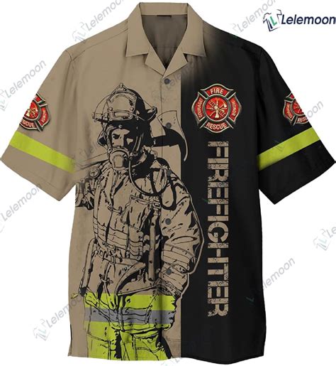 Firefighter Hawaiian Shirt - Lelemoon