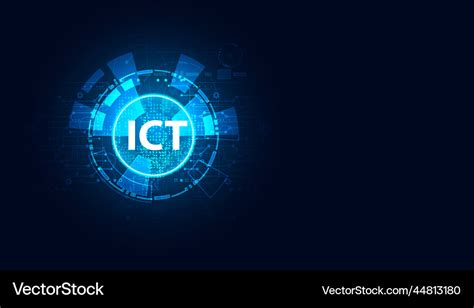 Abstract circle futuristic modern concept ict Vector Image