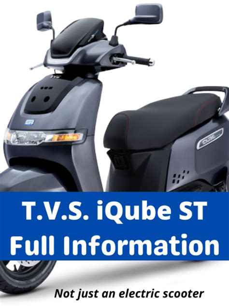 TVS iQube ST electric scooter complete details 2022 » EVEHICLESHOP