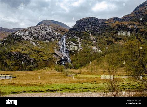 Steall Waterfall in Scotland. Beautiful nature Stock Photo - Alamy