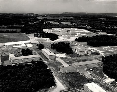 Stony Brook University, aerial photograph, 1964 (credit: University Archives, Stony Brook ...