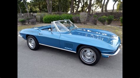 SOLD 1967 Chevrolet Corvette Convertible Marina Blue 300hp, 4-speed for sale by Corvette Mike ...