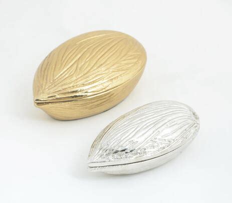 Handcrafted Almond Aluminium Boxes (Set of 2) – India Bazaar Home