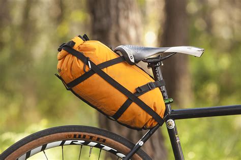 Minimalistic bikepacking bag by hPa, here on a size Small Genesis Croix de Fer gravel bike ...