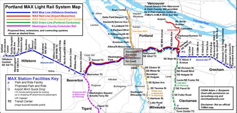 world.nycsubway.org: Portland MAX Route Map