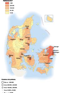 Denmark Population map | Vector maps