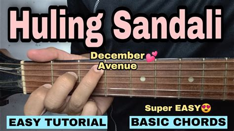 Huling Sandali - December Avenue (EASY GUITAR TUTORIAL) - YouTube