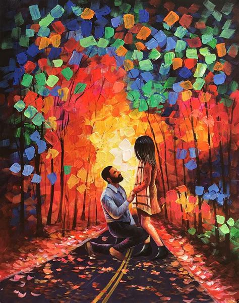 Couple painting Painting by Kuldeep Singh - Fine Art America