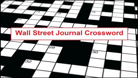 Wall Street Journal Crossword Clue - March 30, 2024