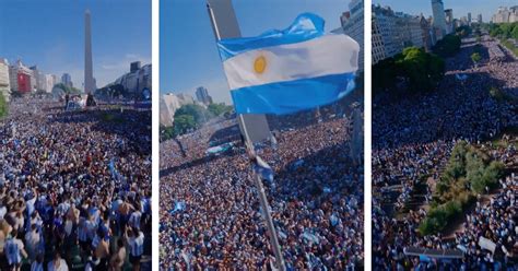 Drone Footage Captures the World Cup Celebrations in Argentina