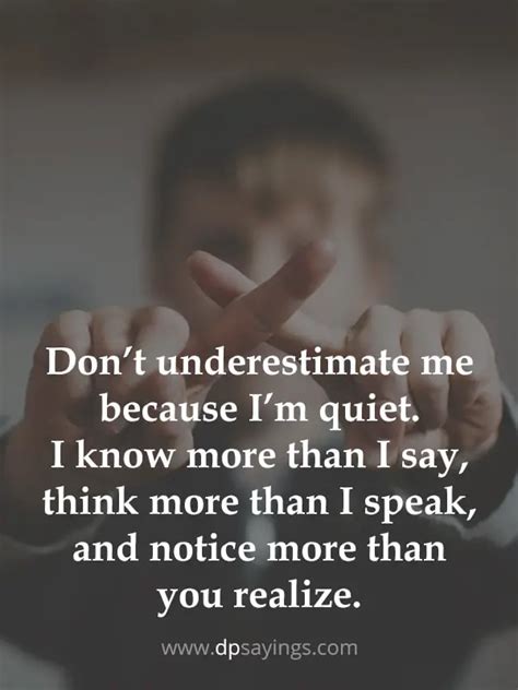 21 Don't Underestimate Me Quotes Will Tell Who You Are - DP Sayings