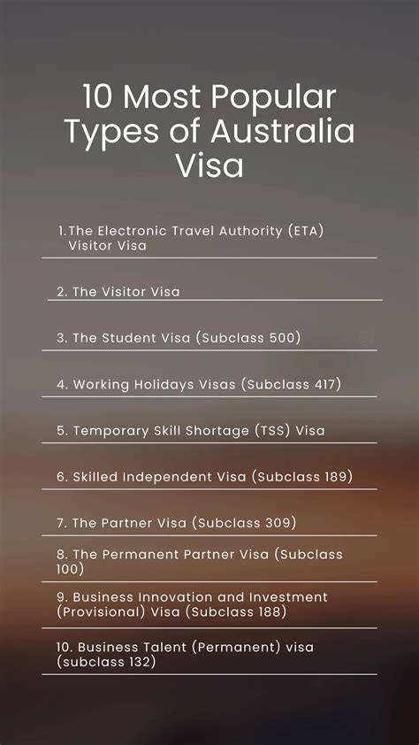 Different Types of Australian Visa You Should Know About - GetGIS