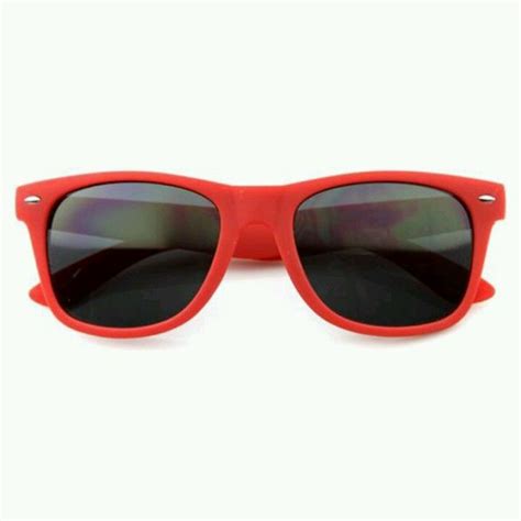 Red sunglasses with black sunglasses | Horn-rimmed, 80s retro, Red sunglasses