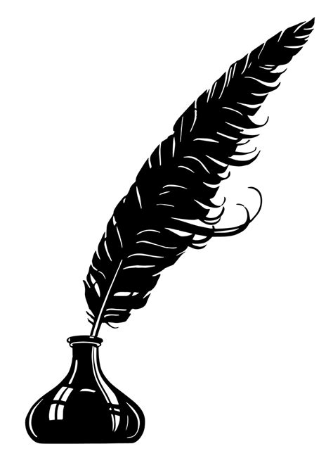 Feather Quill Pen Clip Art Free Vector