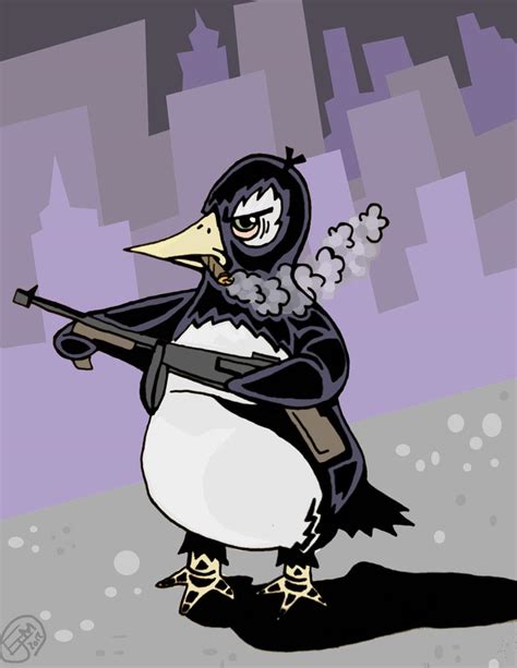 Penguin Gangster by ejmill28 on DeviantArt