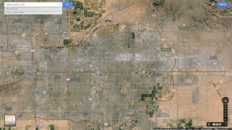 Mesa, Arizona Map