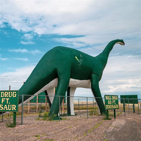 Wall Drug 80ft Dinosaur in Wall, SD (16 Photos)