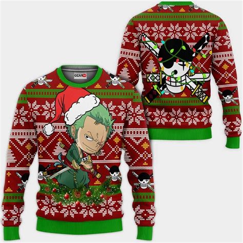 Red Hair Pirates Ugly Christmas Sweater Anime Xmas Gifts One Piece GG0711 | One Piece Store