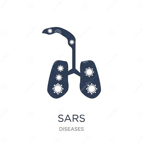 SARS Icon. Trendy Flat Vector SARS Icon on White Background from Stock ...