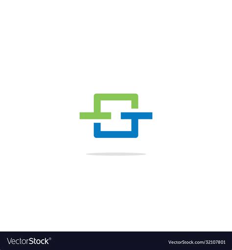 Square circle colored logo Royalty Free Vector Image