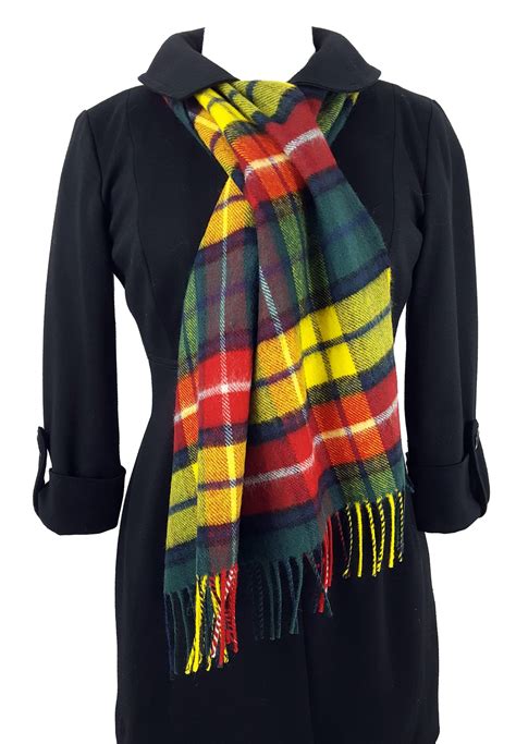 Tartan Scarf - Scottish Lambswool - Warm Winter Scarf