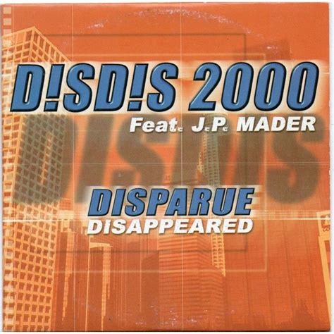 Disparue de Disdis 2000 Ft Jean Pierre Mader, CD chez tubomix - Ref:119321034