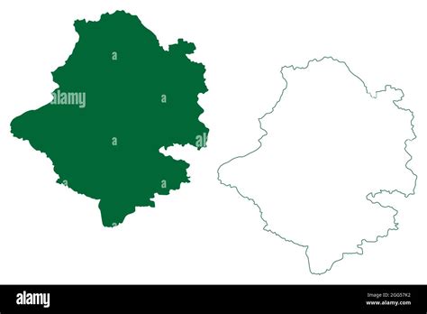 Rajouri district (Jammu and Kashmir union territory, Republic of India) map vector illustration ...