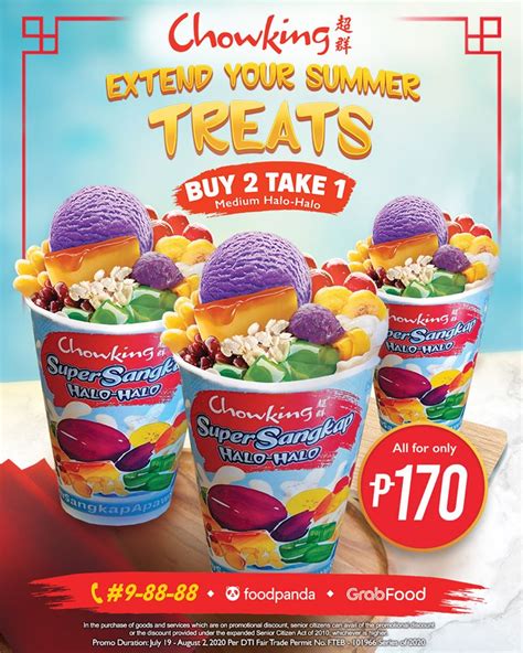 Manila Shopper: Chowking Buy2 Take1 Halo-Halo Promo: til Aug 2020