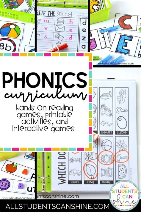 My Phonics Curriculum Is Here! - All Students Can Shine | Kindergarten phonics curriculum ...