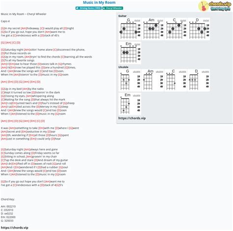 Chord: Music in My Room - tab, song lyric, sheet, guitar, ukulele | chords.vip