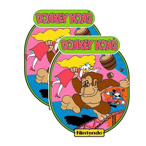 Donkey Kong Arcade Cabinet Graphics For Reproduction Side Art Digital ...