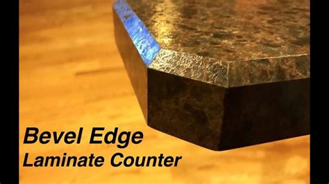 How to make a bevel edge counter top - YouTube | Beveled edge, Bevel, Countertops