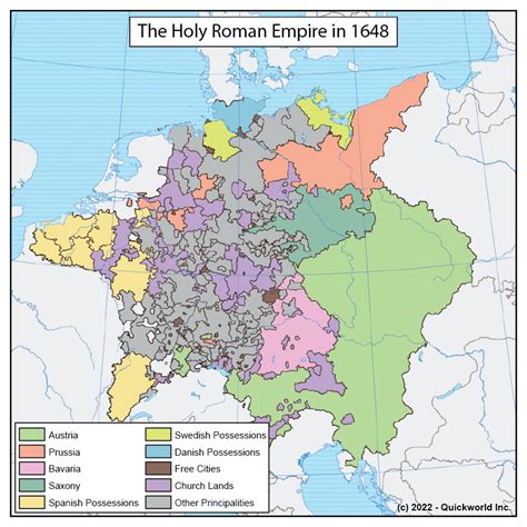 The Holy Roman Empire in 1648