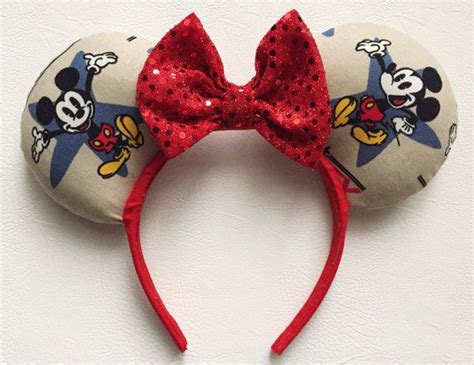 Retro Mickey Ears | Etsy | Mickey ears, Disney ears, Mickey