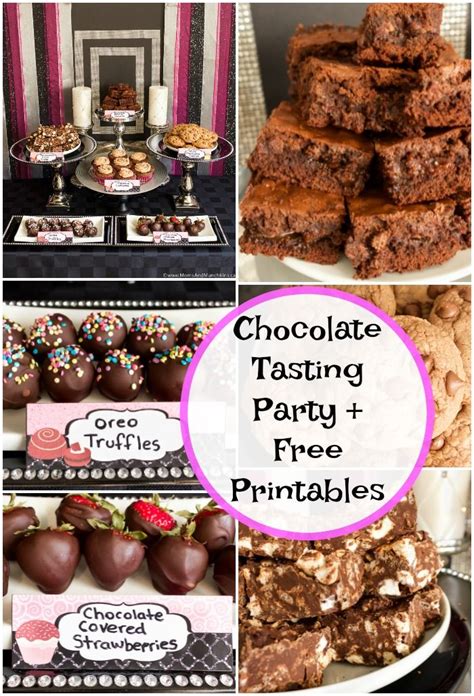 Chocolate Tasting Party plus Free Printables - Moms & Munchkins | Tasting party, Dessert recipes ...