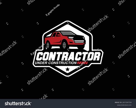 Truck Logo Vector Construction Company Vehicle Stock Vector (Royalty ...