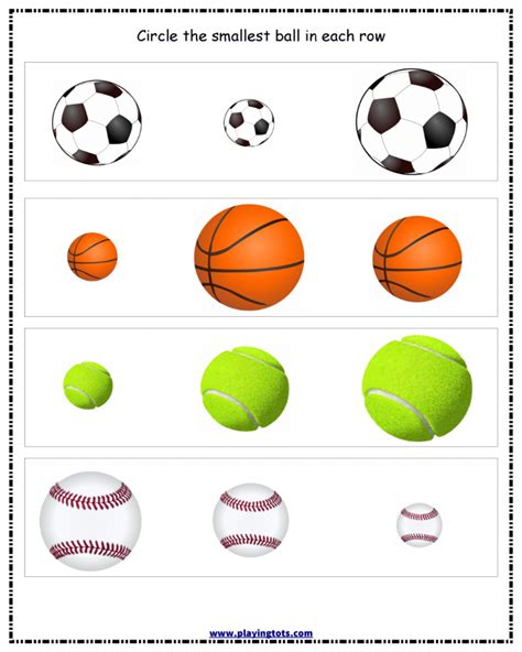 Printable Kindergarten Math Worksheets Soccer Balls - Math Worksheets ...