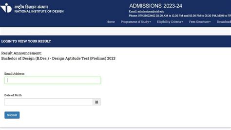 NID DAT Prelims result 2023 declared for BDes programmes on official website. Here's how to ...