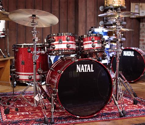 Natal "The Originals" 4-piece Birch Fusion Shell Pack in Red Sparkle ...