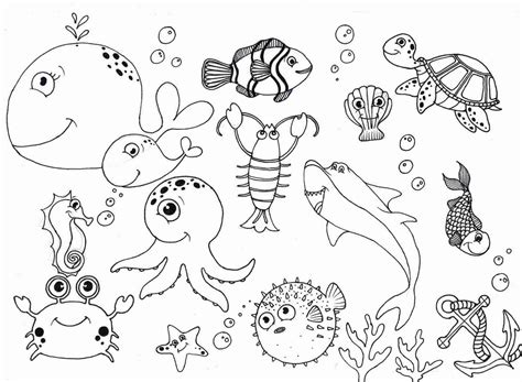 Sea Animals Coloring Pages - Nature & Seasons Coloring Pages - Coloring ...