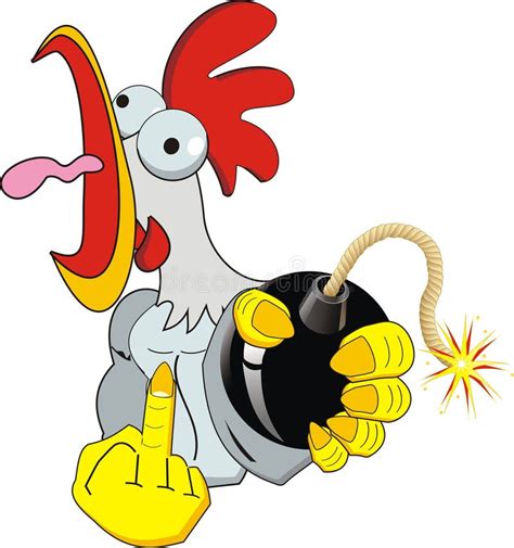 Cartoon Rooster Mascot Ripping Out Of Background Stock Vector - Illustration of background ...