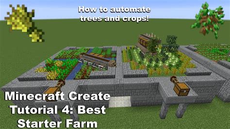 Minecraft Create Tutorial: Episode 4: Best starter farm! - YouTube