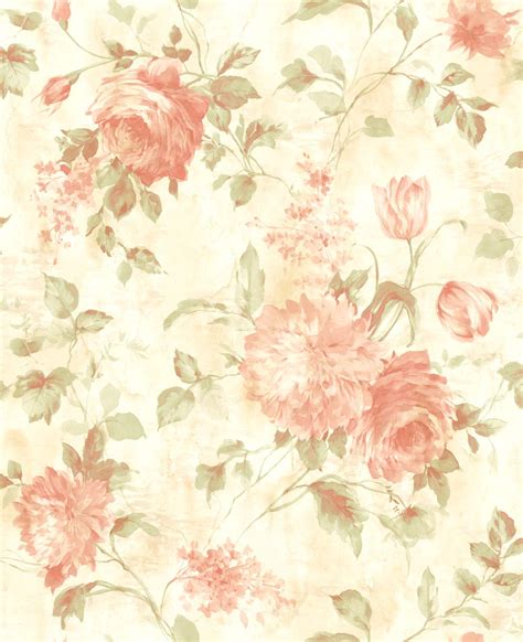 Buy Pink Floral Wallpaper Chinoiserie Wallpaper Rose Wallpaper Floral Wallpaper Vintage ...