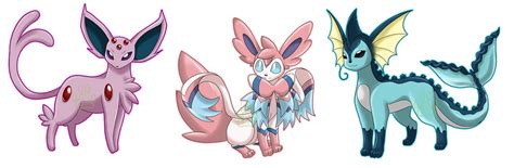 Mega Eeveelutions Pt 2 by EmeraldSora on DeviantArt